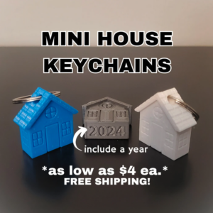 Mini House Keychain
