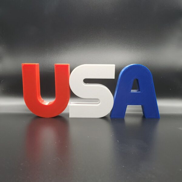 Red, White, and Blue USA Logo